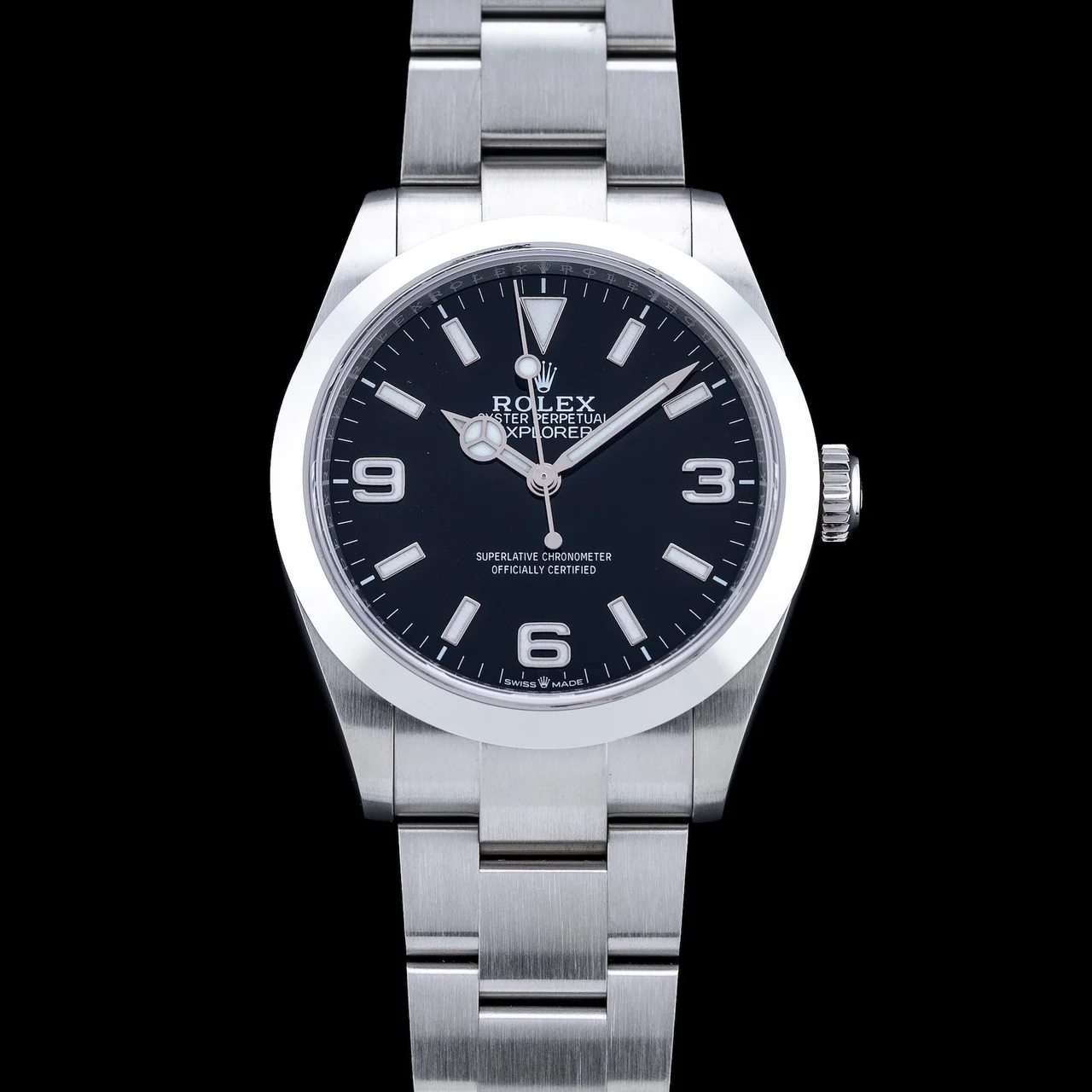 Rolex Explorer Black 210009N43373 kol saati