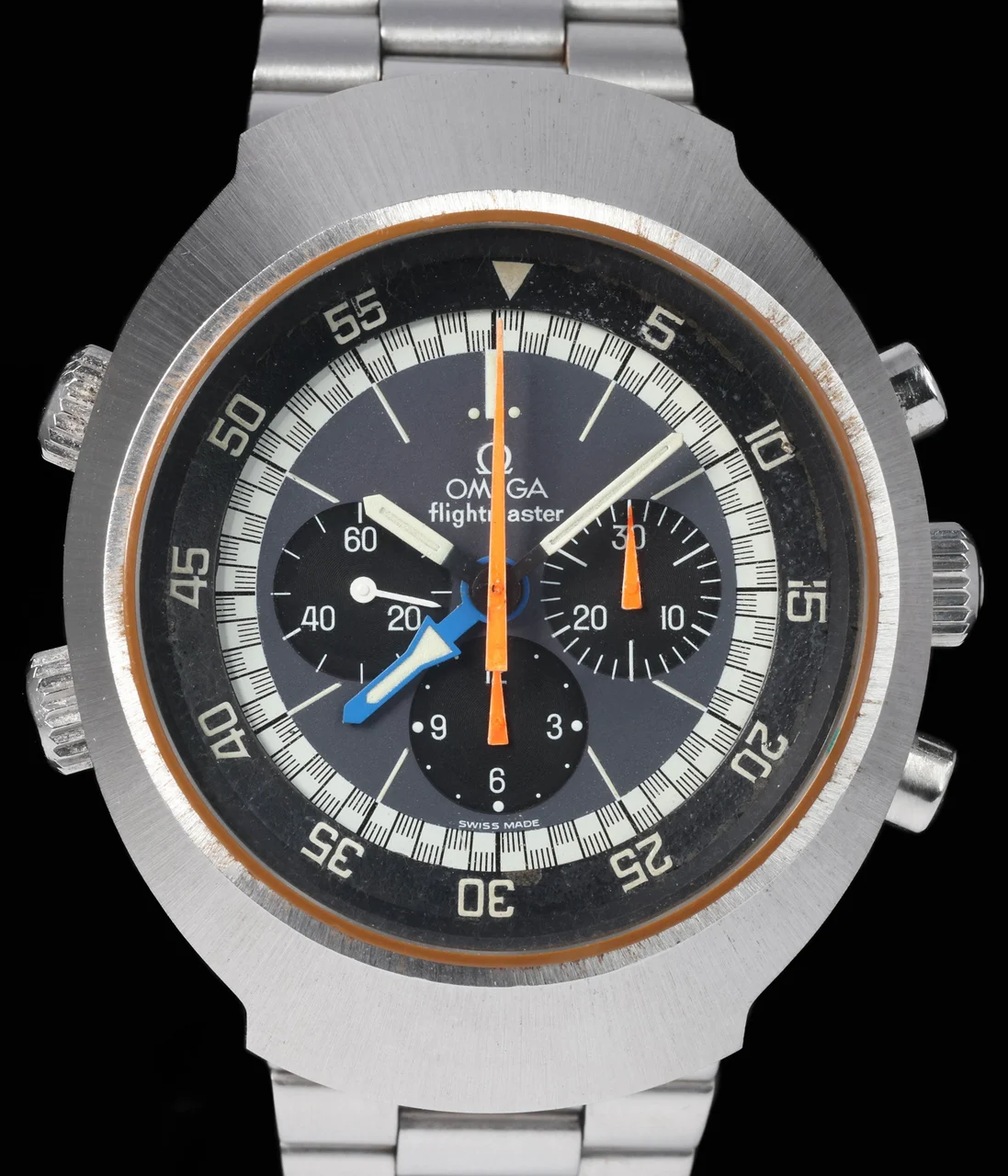 OMEGA Flightmaster OME-FLIGHTMASTER-145.026-44MM-1970s 44 mm kol saati