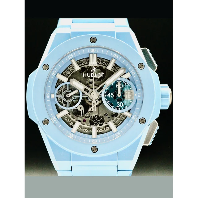 Hublot Big Bang Integral Sky Blue Ceramic 42MM POC210000070235 kol saati