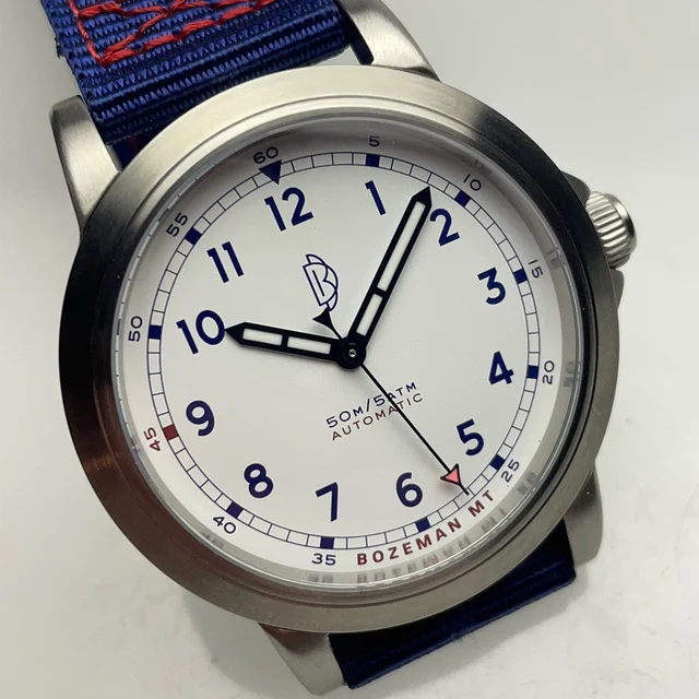 Dave Berghold Watches Dave Berghold DB Model 2 Field Watch with White Dial #DB-Field-White