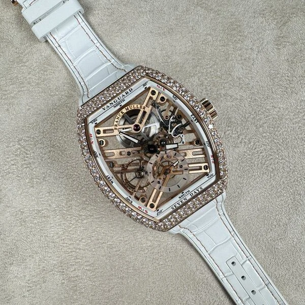Franck Muller Vanguard Skeleton Rose Gold V 41 S6 SQT D 5N T 41 mm kol saati