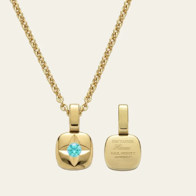 Default Birthstone December Halskette Gold PH-SET-2762 kol saati