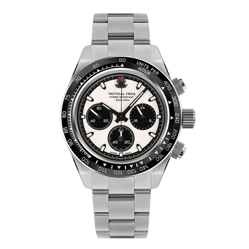 Heimdallr Tactical Frog VS75 Solar Chronograph Watch V2 战术蛙-计时表V2- 灰面(黄蓝小盘) kol saati
