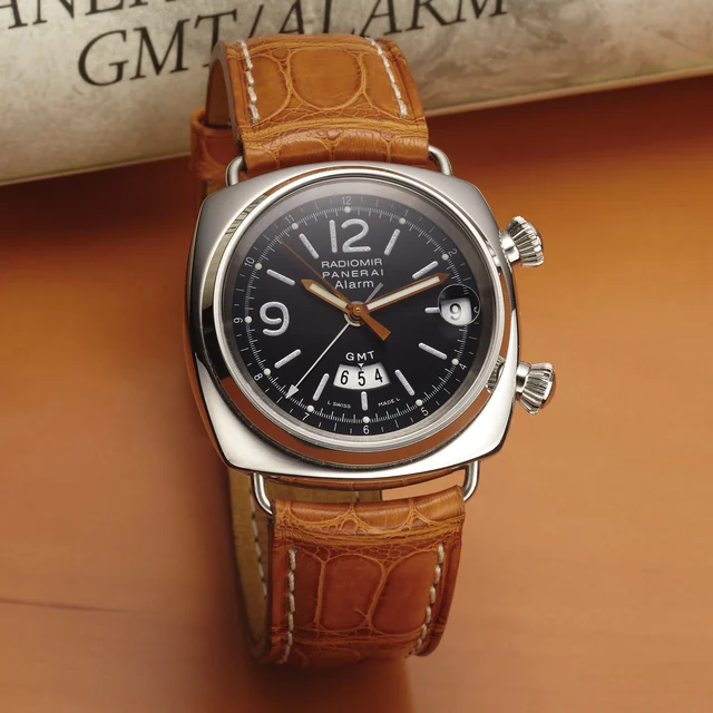 Panerai Pam 46 Gmt Alarm White Gold OP 6516 kol saati