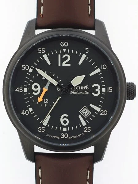 Techne Automatic 41mm Goshawk Aviator Watch with Anti-Reflective Sapphire Crystal #411.152