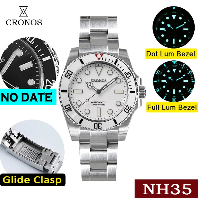Cronos Watch Store Cronos No Date NH35 Sub Diver Watch L6015 cronos-no-date-nh35-sub-diver