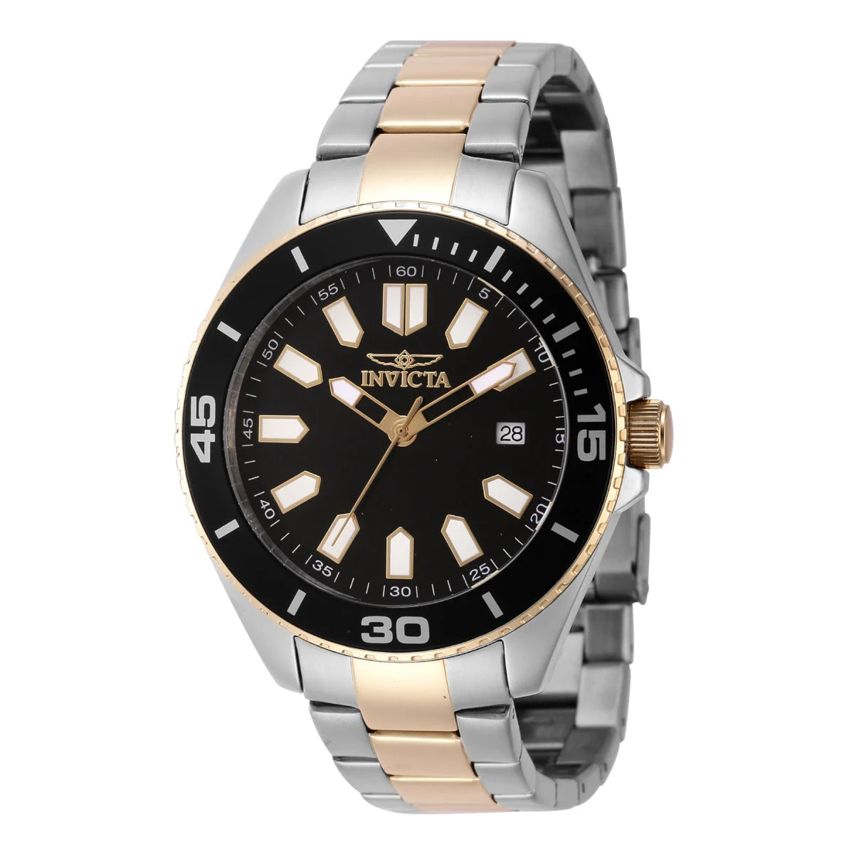 Invicta Pro Diver Watch - 43mm, Gold, Steel (46319) 43 mm kol saati