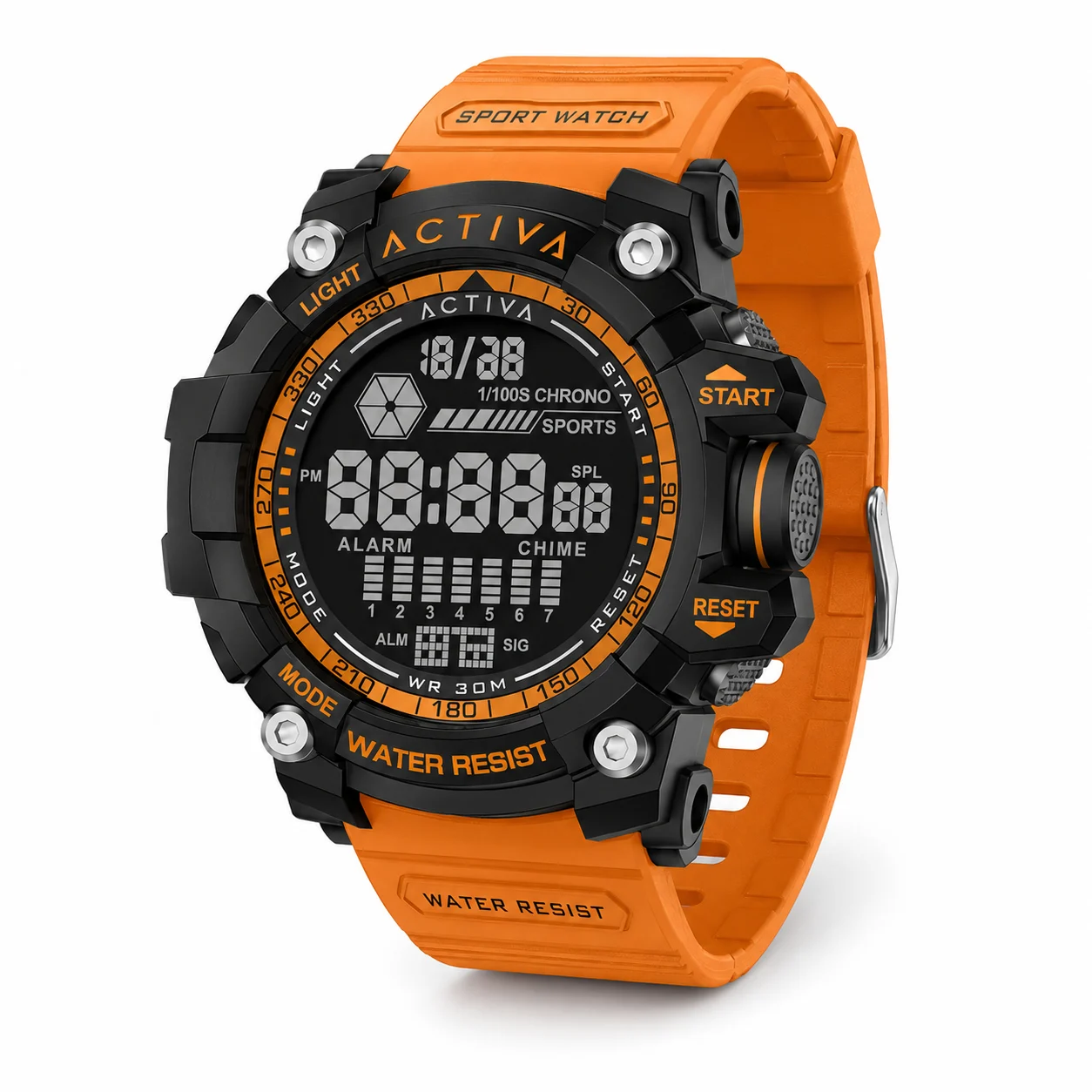 Activa Invicta Digital Watch - 56mm. Orange (ACW8020-005) kol saati