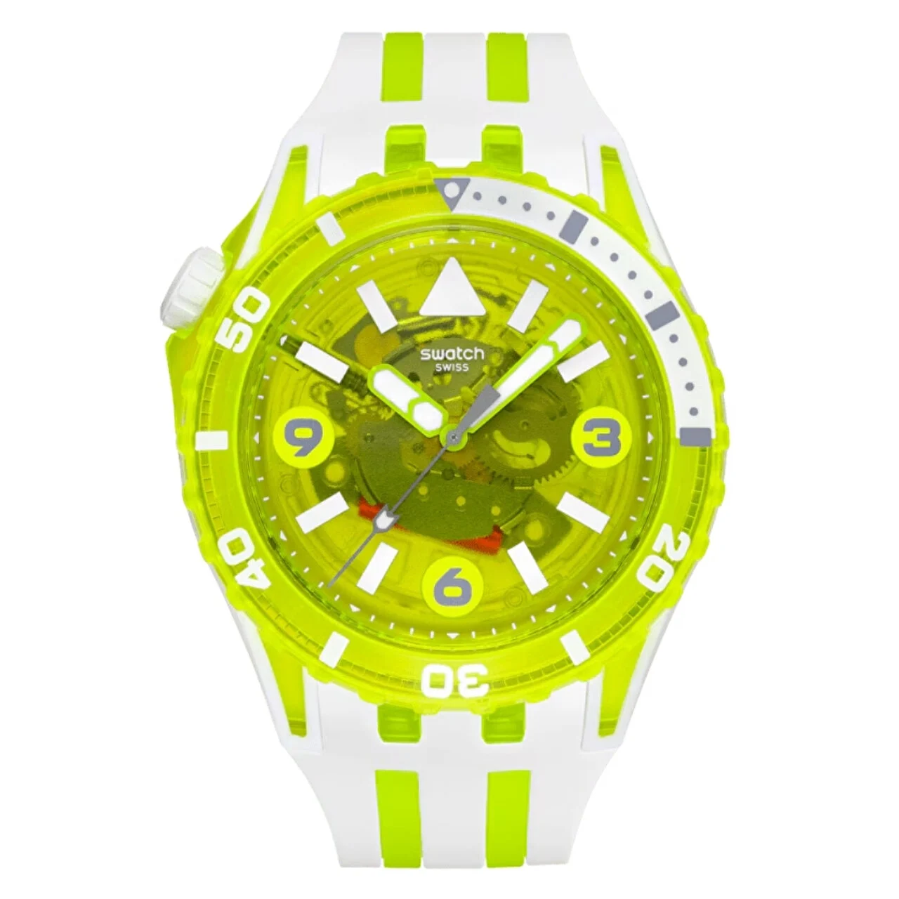 Swatch Scubaqua Egg Yold SSCU09J100 44 mm kol saati