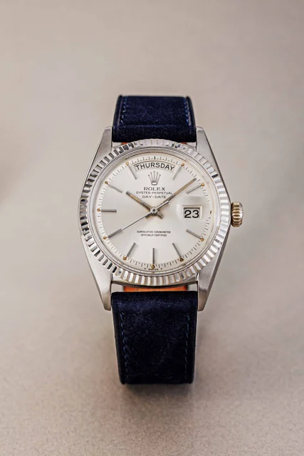 Rolex Daydate 18k white gold ref 1803 kol saati