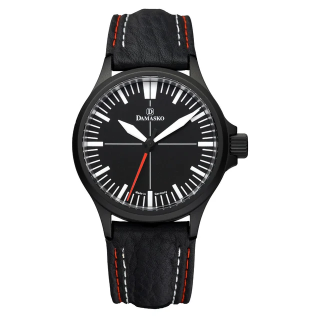 Damasko Black Steel Automatic Watch #DK30BK kol saati