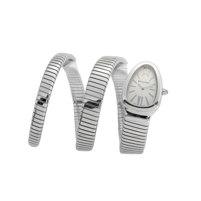 Bulgari Ref. SP 35 S, quartz; “Serpenti Tubogas”; stainless steel kol saati