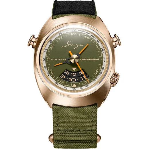 Singer Reimagined Bronze Chronograph SR203 kol saati