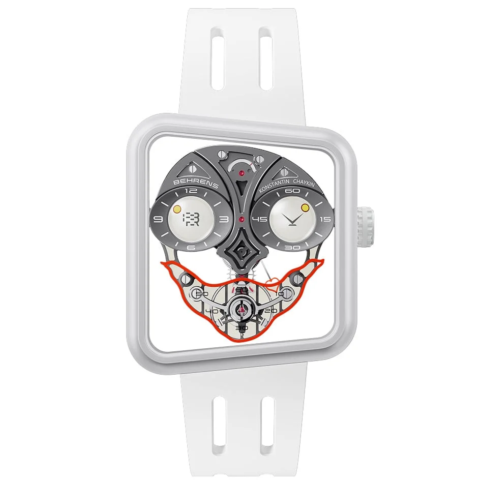 Behrens Ace of Hearts - x Konstantin Chaykin White BHR033SPWHT01 37 mm kol saati