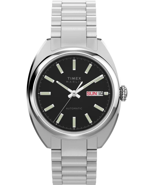 Timex Marlin® Draper Automatic 37mm Stainless Steel Bracelet Watch TW2Y65000 kol saati