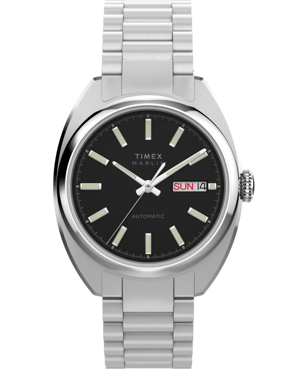 Timex Marlin® Draper Automatic 37mm Stainless Steel Bracelet Watch TW2Y65000 37 mm kol saati
