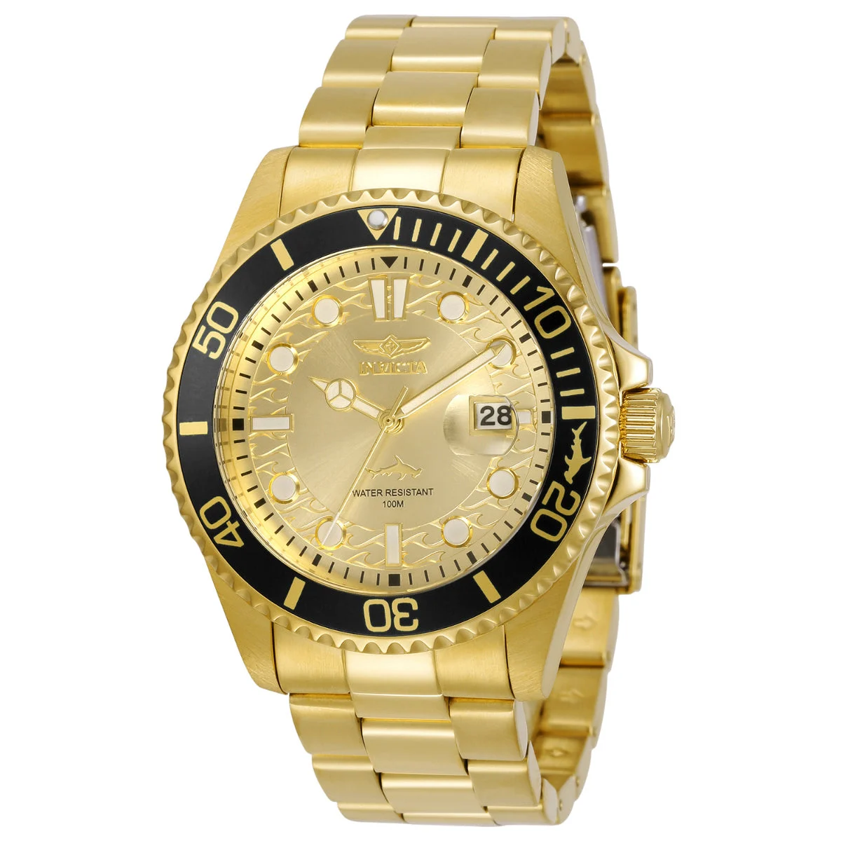 Invicta Pro Diver Currentwave Watch - 43mm. Gold (30025) 43 mm kol saati