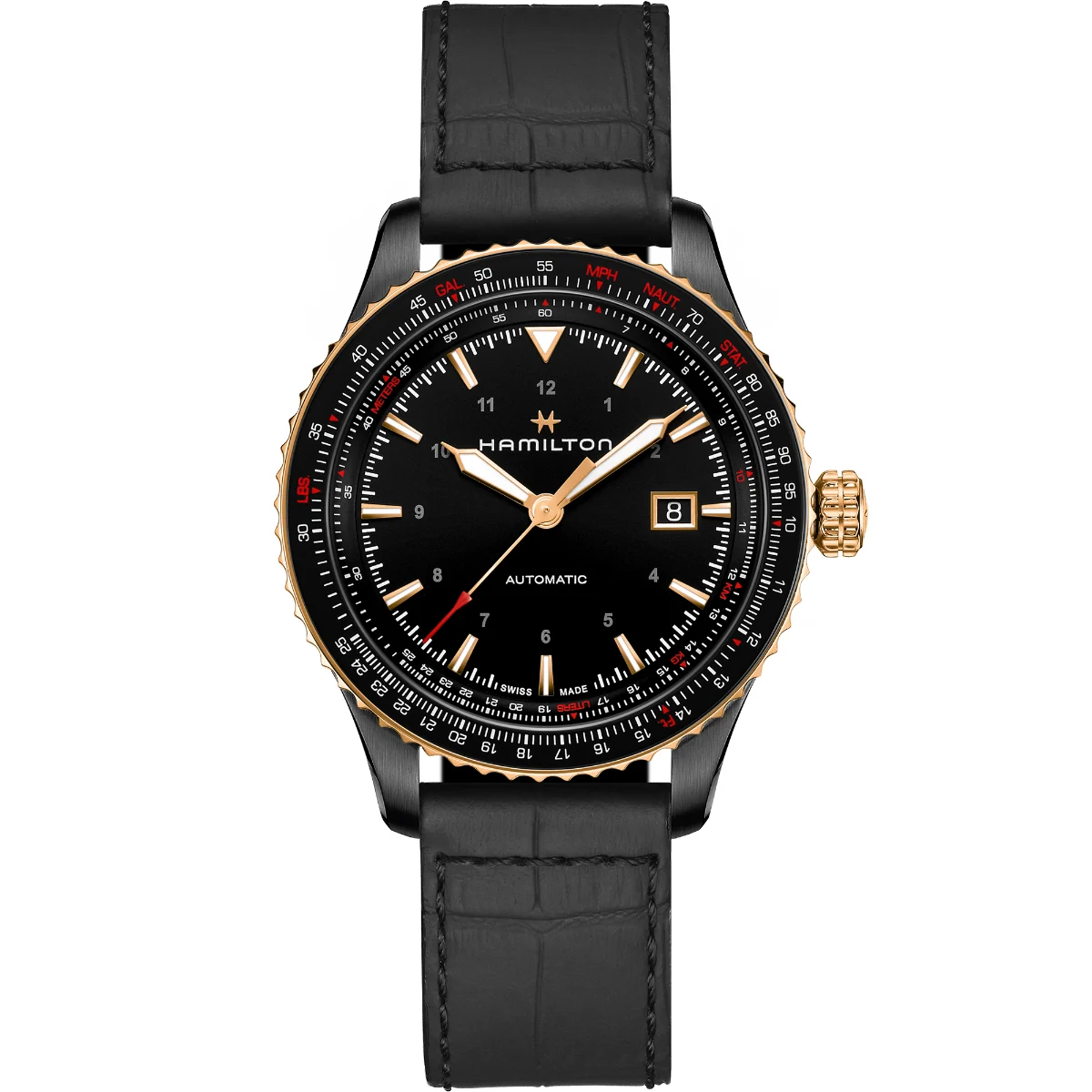 Hamilton Khaki Aviation Converter Auto H76635730 42 mm kol saati
