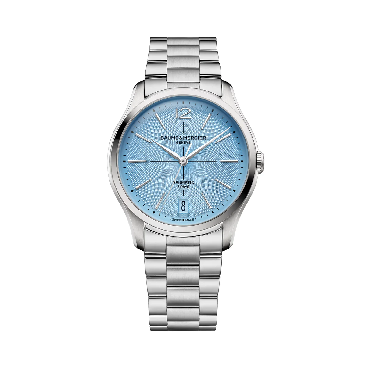Baume Et Mercier Clifton 10870 Baumatic Limited Edition 39mm - Blue on Bracelet M0A10870 39 mm kol saati