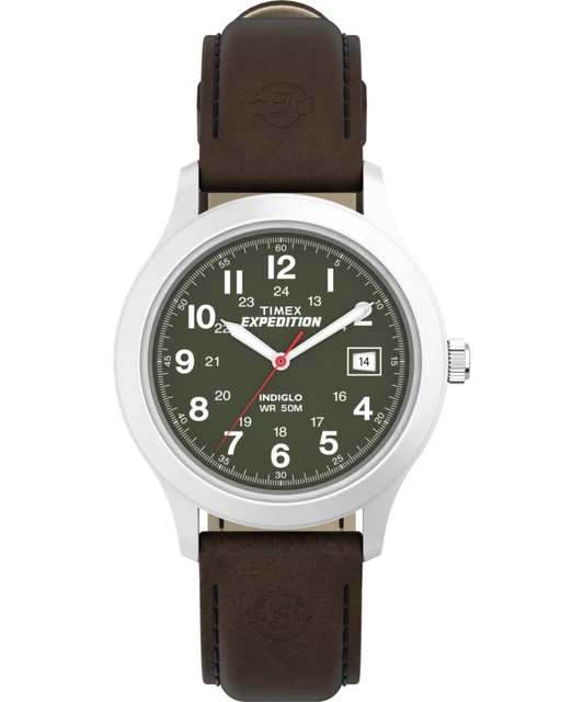 Timex Expedition Metal Field 39mm Leather Strap Watch T400519J kol saati