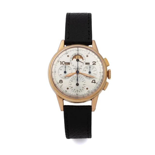 Universal UNIVERSAL REF. 12253 TRI-COMPAX YELLOW GOLD kol saati