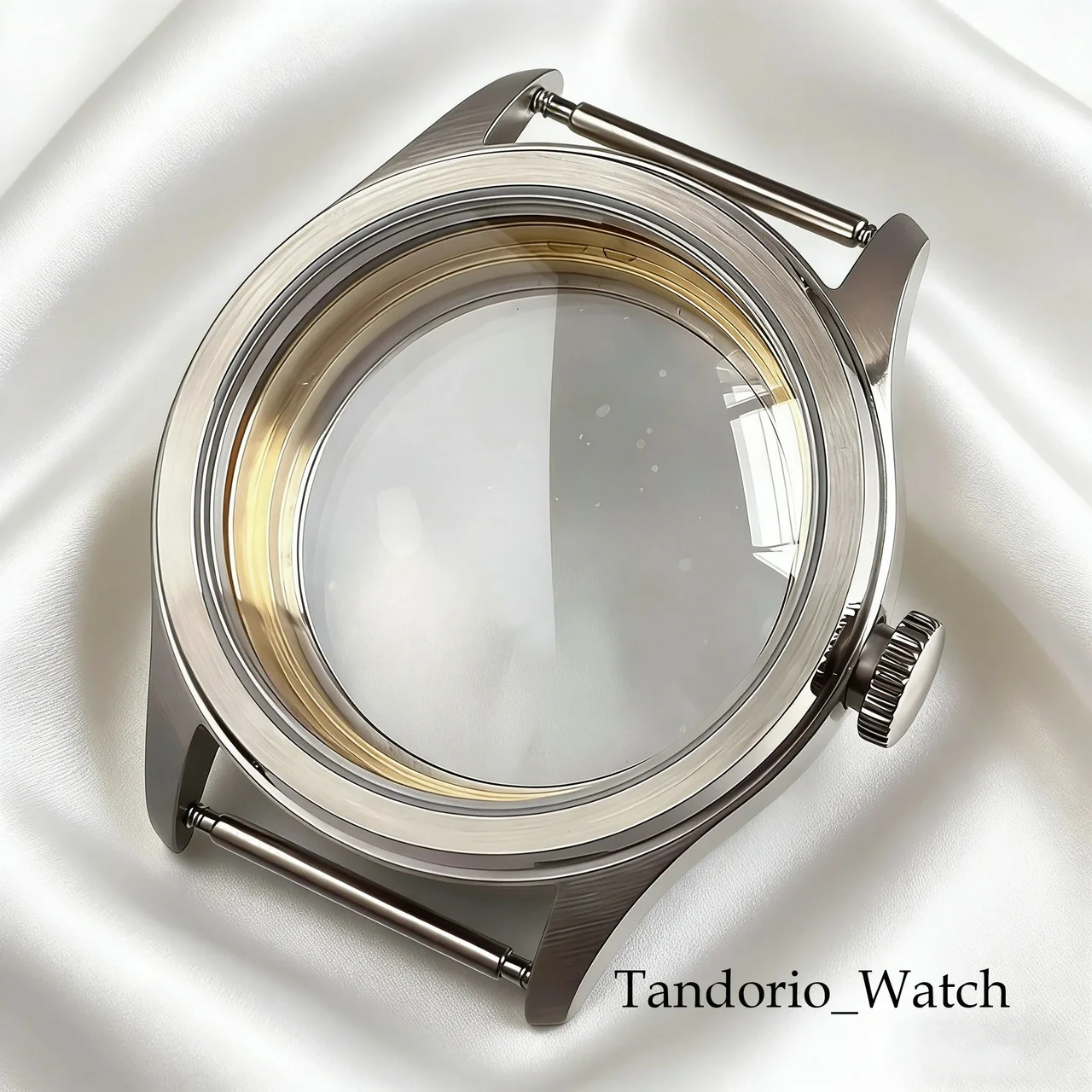 Tandorio Pilot Case Sapphire Glass For NH35 ETA2824 PT5000 ST2130 Mechanical 316L Stainless Steel 12000056277604149 38 mm kol saati