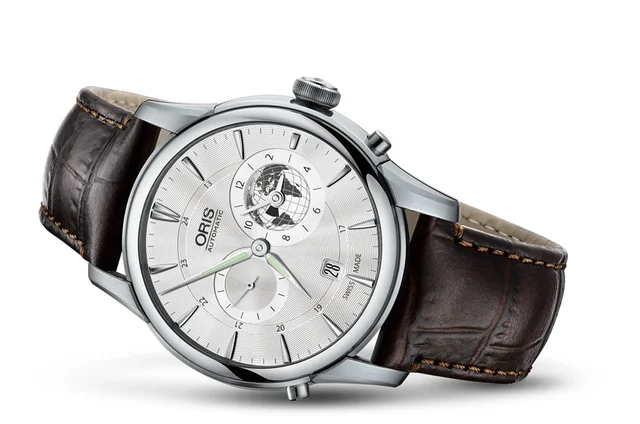 Oris Greenwich Mean Time Limited Edition 01 690 7690 4081-Set LS Kroko kol saati