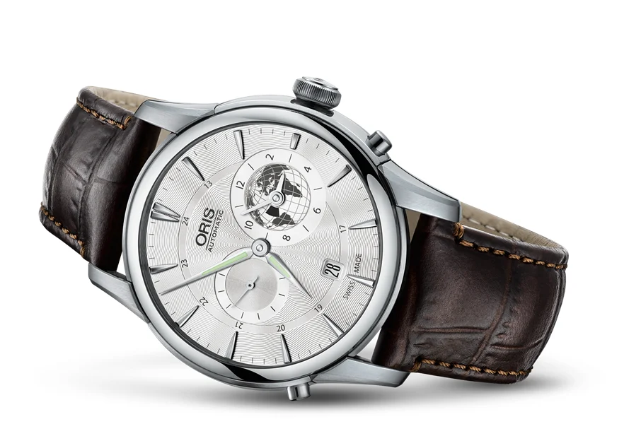 Oris Greenwich Mean Time Limited Edition 01 690 7690 4081-Set LS Kroko 42 mm kol saati