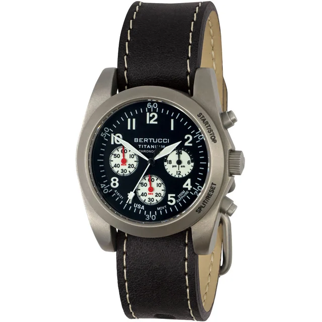 Bertucci American Field Titanium Chronograph Watch with Sapphire Crystal #13345 kol saati