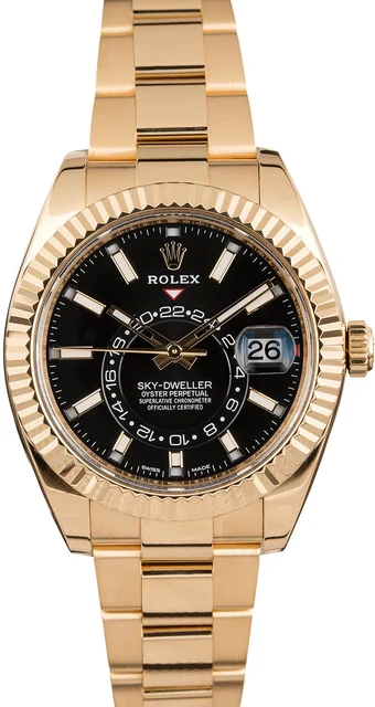 Rolex Sky-Dweller 326938 Black Dial 326938BKSO kol saati