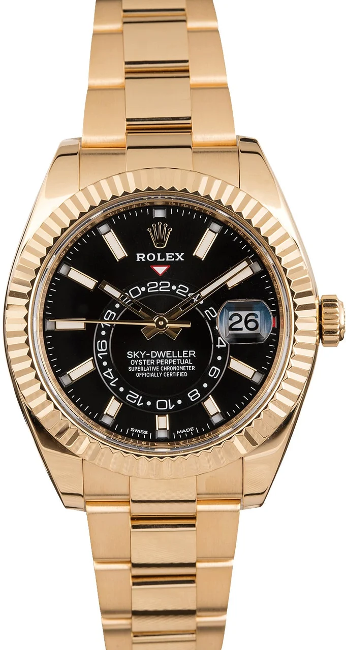 Rolex Sky-Dweller 326938 Black Dial 326938BKSO 44 mm kol saati