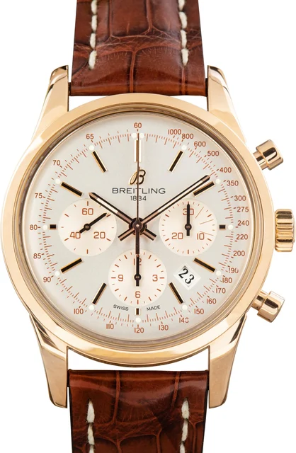 Breitling Transocean Chronograph RB0152 Rose Gold kol saati