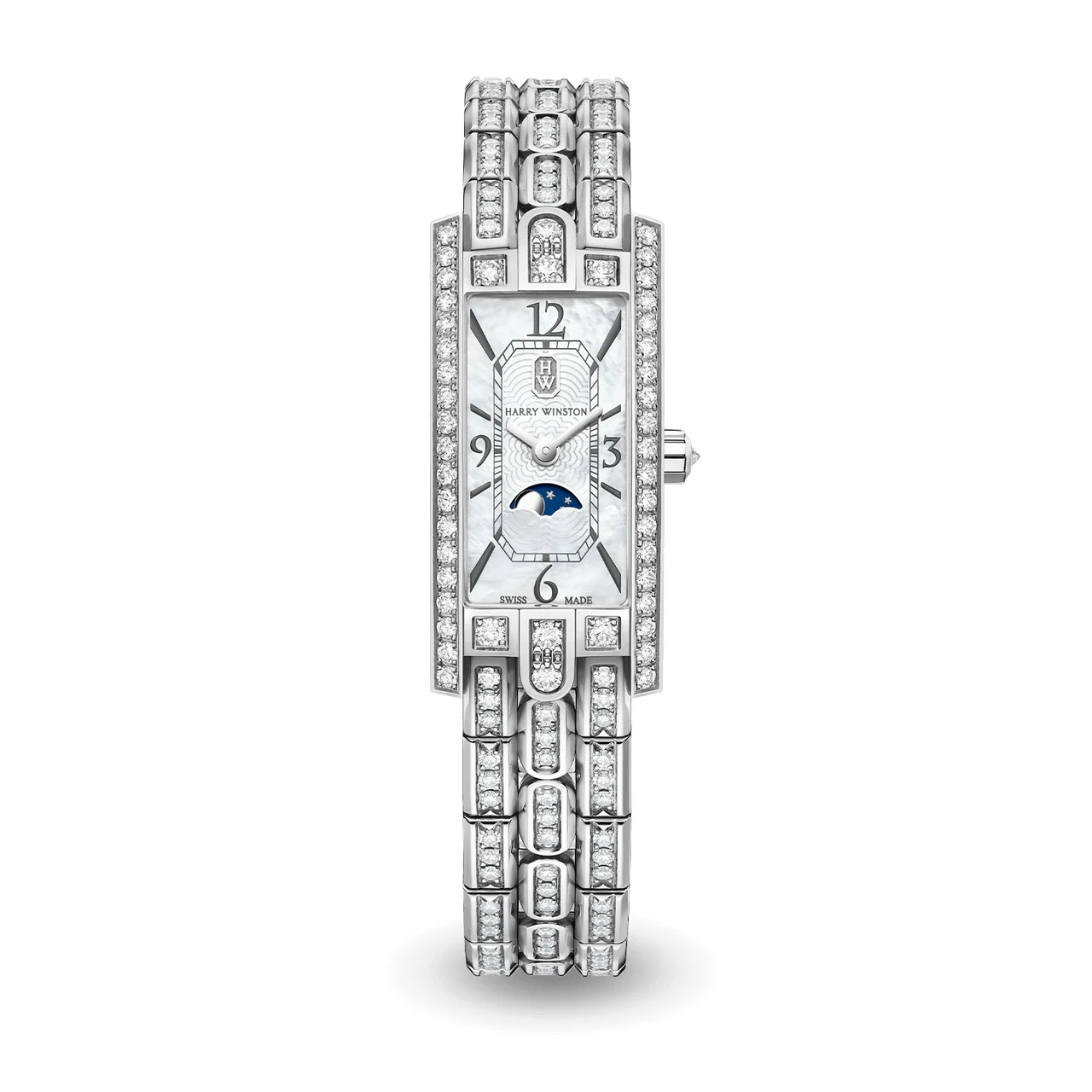 Harry Winston Avenue AVCQMP16WW003 32 mm kol saati