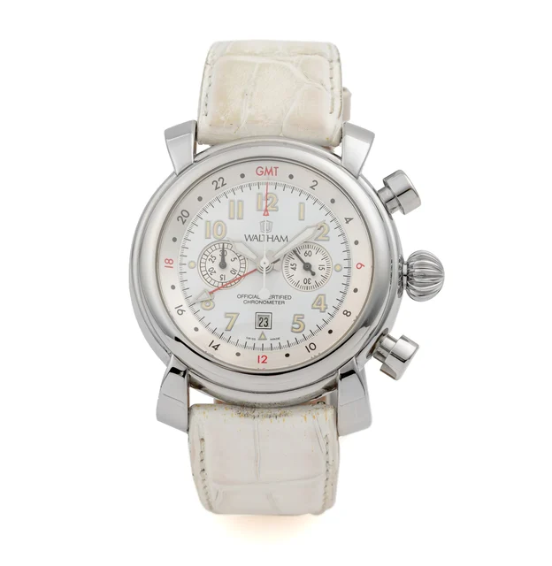 Waltham Ref. SW45, self-winding, chronograph, minute counter, date, AM-PM indication, two-