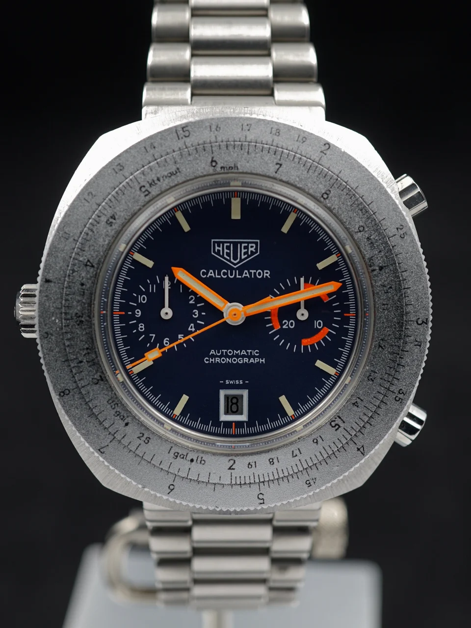Heuer Calculator HUR110633 45 mm kol saati