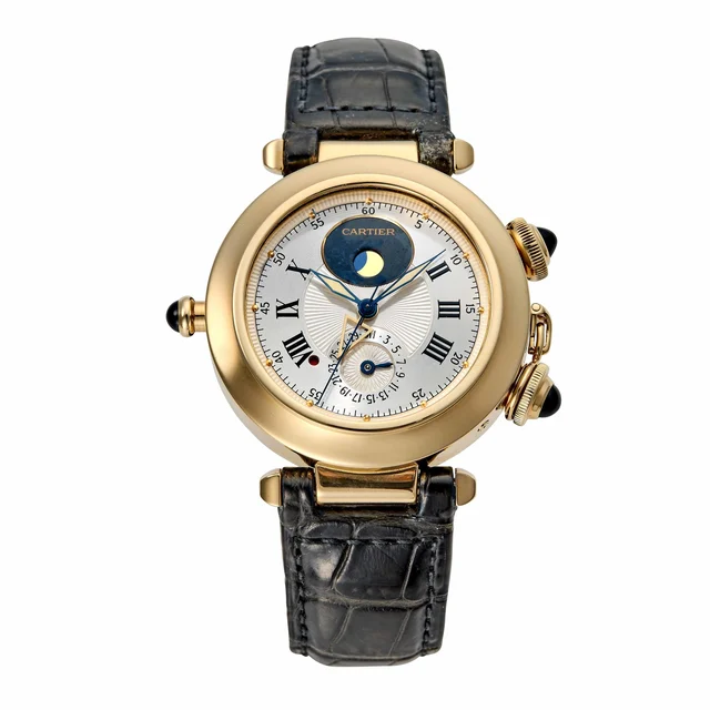 Cartier CARTIER, REF. 30011, PASHA ALARM MOON PHASES, YELLOW GOLD kol saati