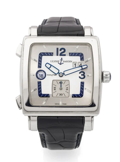 Ulysse Nardin Quadrato Dual Time Steel 243-92 kol saati