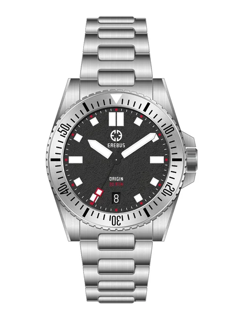 EREBUS Watches Black Stainless ORIG3801S kol saati