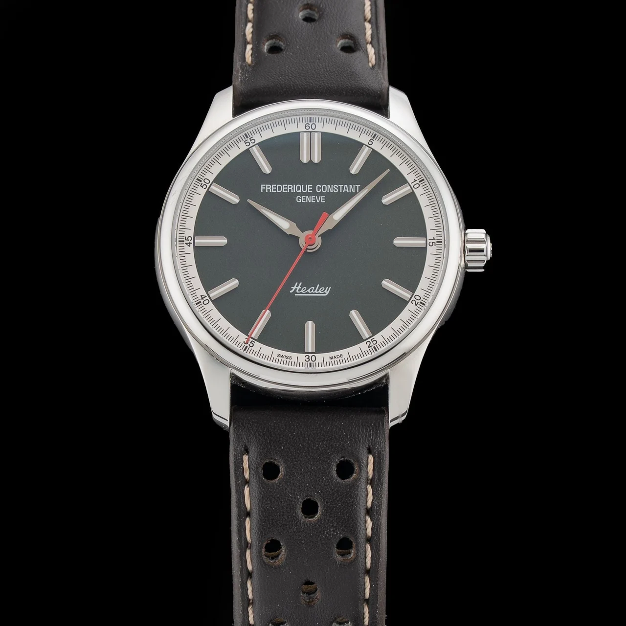 Frederique Constant Classics Vintage Rally Healey Chronograph FC-301HGRS5B26 210009N36795 40 mm kol saati