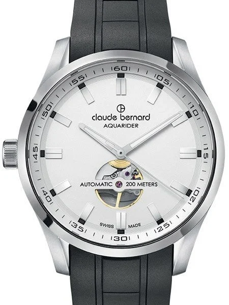 Claude Bernard Swiss Made Automatic Open-Heart Aquarider Watch #85026-3CA-AIN kol saati