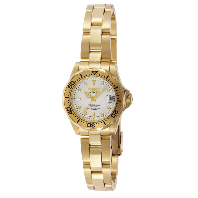 Invicta Pro Diver Auredrift Watch - 24.5mm, Gold (8945) kol saati