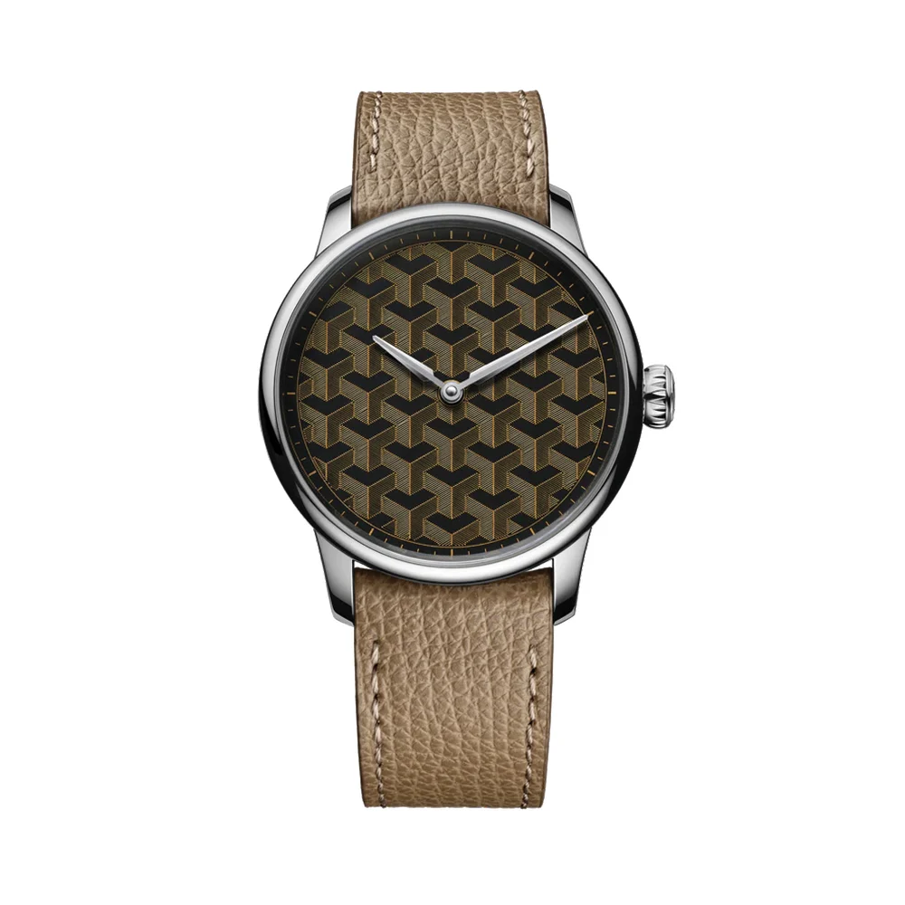 Louis Erard Fil d’Or x Wire Art Limited Edition 39mm - Brown on Leather Strap 34248AA52.BVA158 39 mm kol saati