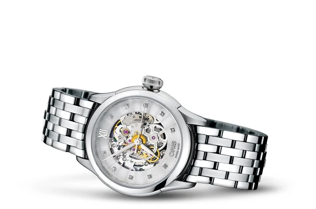 Oris Artelier Skeleton Diamonds 01 560 7604 4019-07 8 16 73 kol saati
