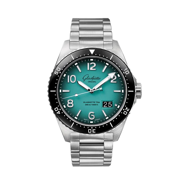 Glashutte Original SeaQ Panorama Date "Northern Tide“ Limited Edition 43.2mm - Turquoise o