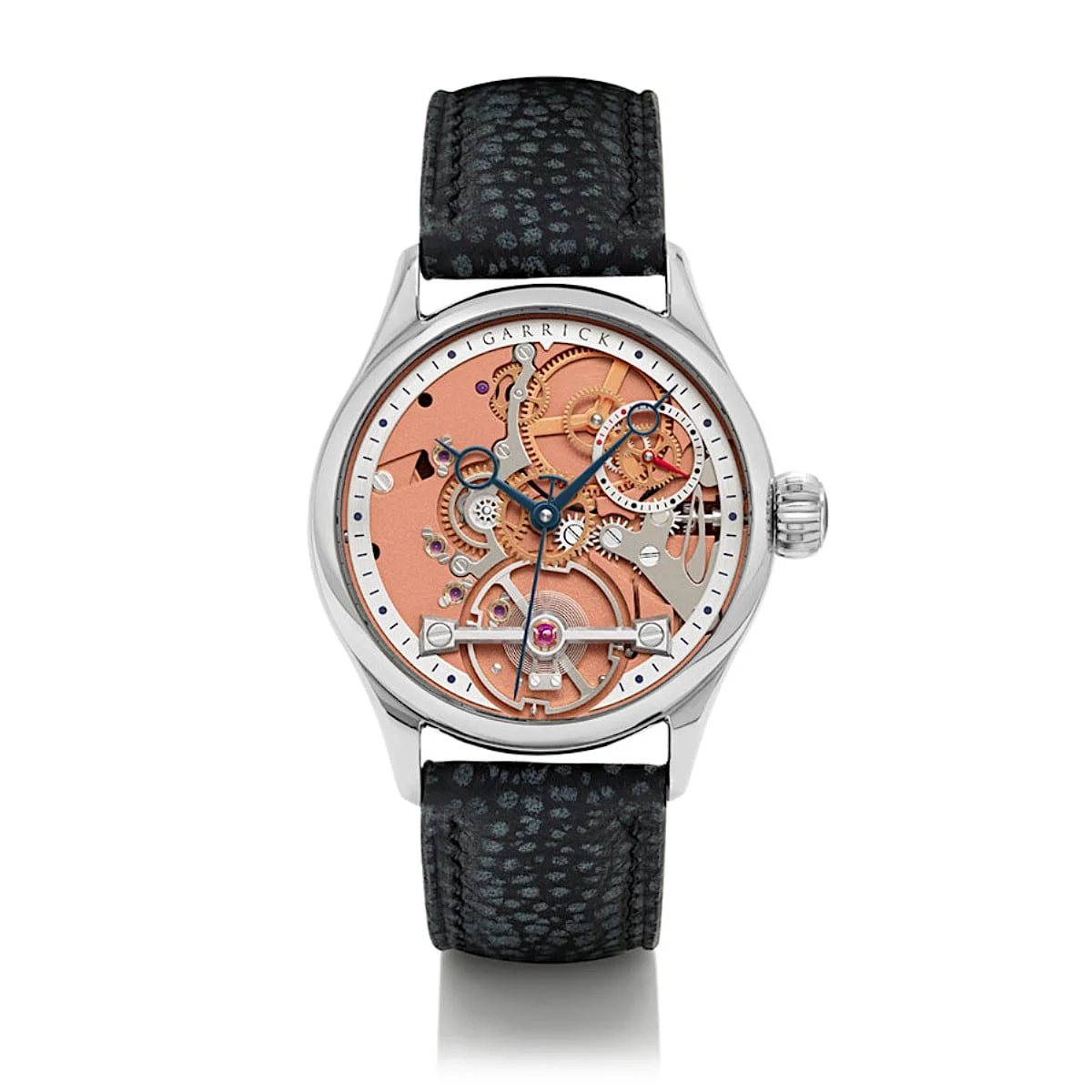 Garrick Deadbeat Seconds - Rose Gold Dial British Jumping Seconds S3-DBS-ST-RG kol saati