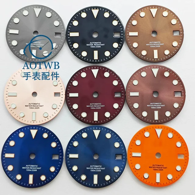 Tandorio Submariner Dial sunburst Blue luminous NH35 NH34 ETA2824 PT5000 Miyota8215 ST2130