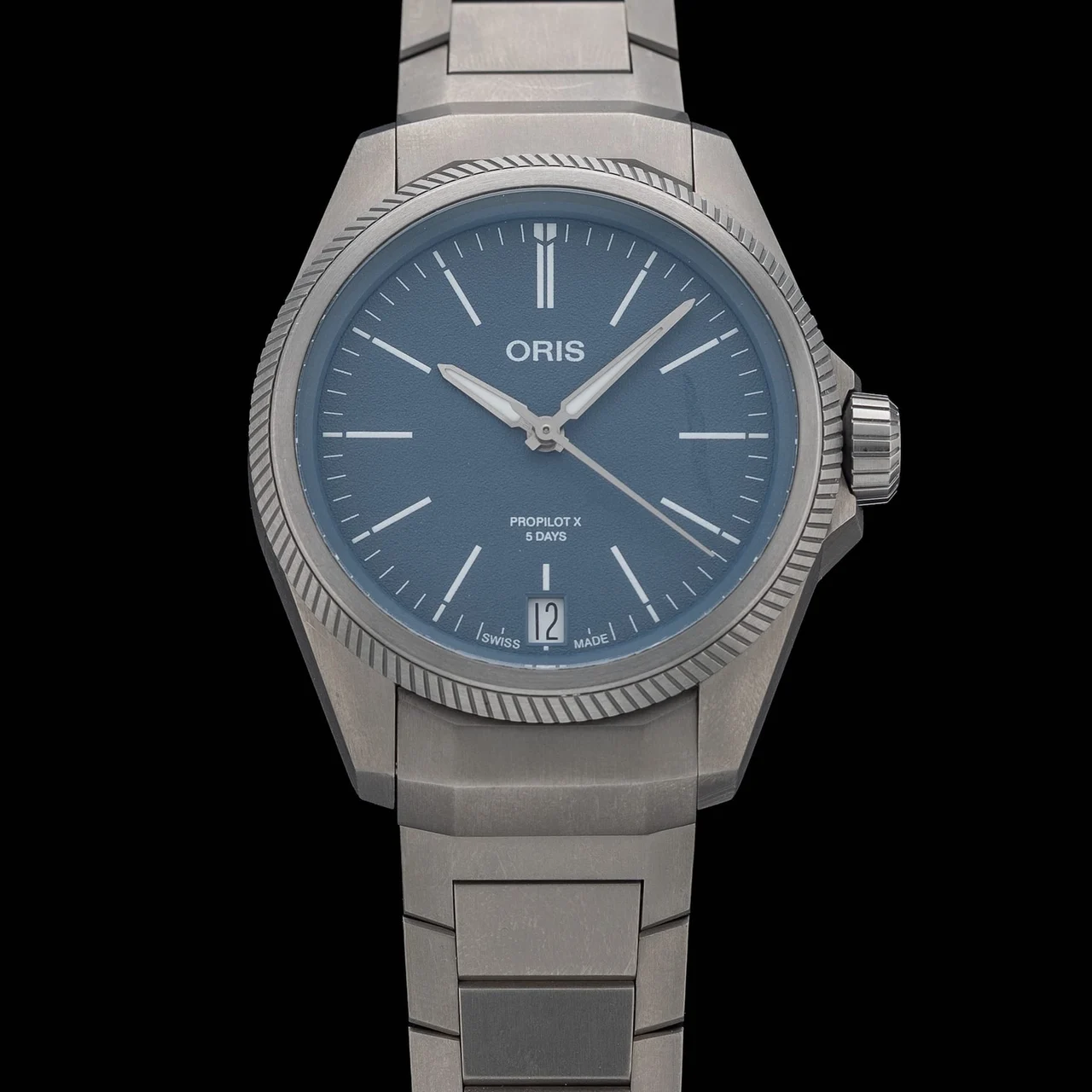 Oris Big Crown ProPilot X Calibre 400 Blue Dial 210009N29262 39 mm kol saati