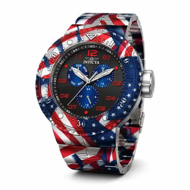 Invicta Pro Diver NeoArt Flux Watch - 52mm. Aqua Plating. Steel (50208) kol saati