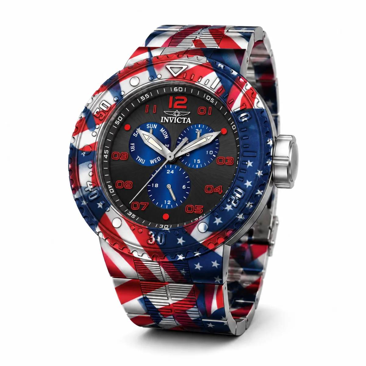 Invicta Pro Diver NeoArt Flux Watch - 52mm. Aqua Plating. Steel (50208) 52 mm kol saati