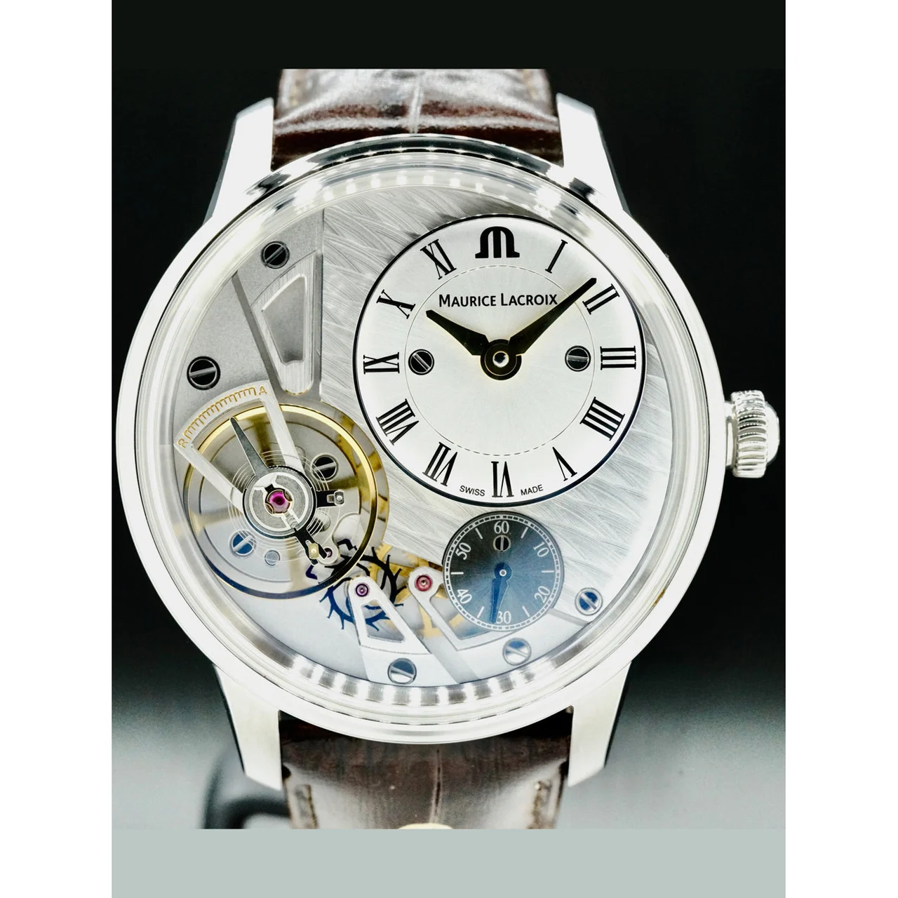 Maurice Lacroix Masterpiece Gravity 210000047523 43 mm kol saati